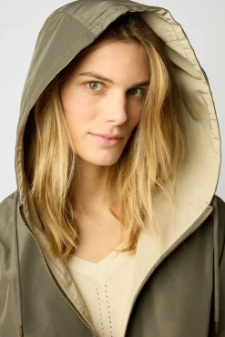 Parka Courte Et Reversible Kaki - Sarra