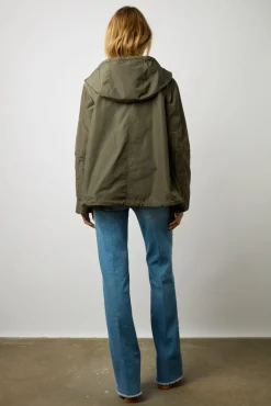 Parka Courte Et Reversible Kaki - Sarra