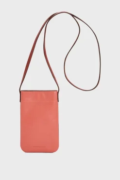 Porte Telephone Cuir Abricot - Ladyphone