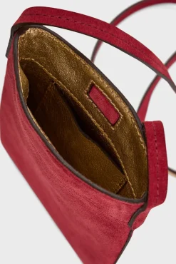 Porte Telephone Cuir Velours Rose - Ladyphone