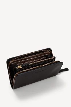 Portefeuille En Cuir Graine Noir - Wallet