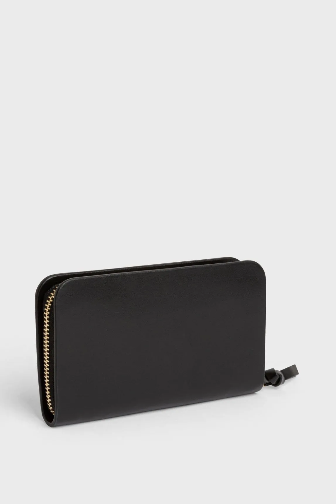 Portefeuille En Cuir Lisse Noir - Wallet