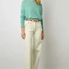 Pull Cachemire Col Rond Vert D'Eau - Laurrea