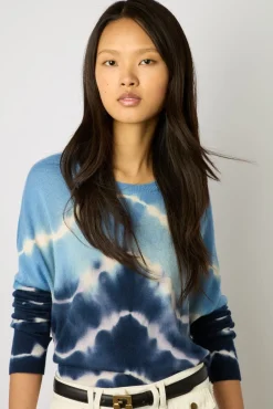 Pull Cachemire Tie And Dye Bleu Ocean - Lua