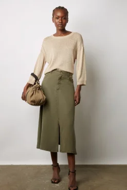 Pull Col Rond En Lurex Or - Leonie