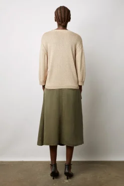Pull Col Rond En Lurex Or - Leonie