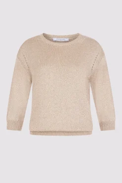 Pull Col Rond En Lurex Or - Leonie