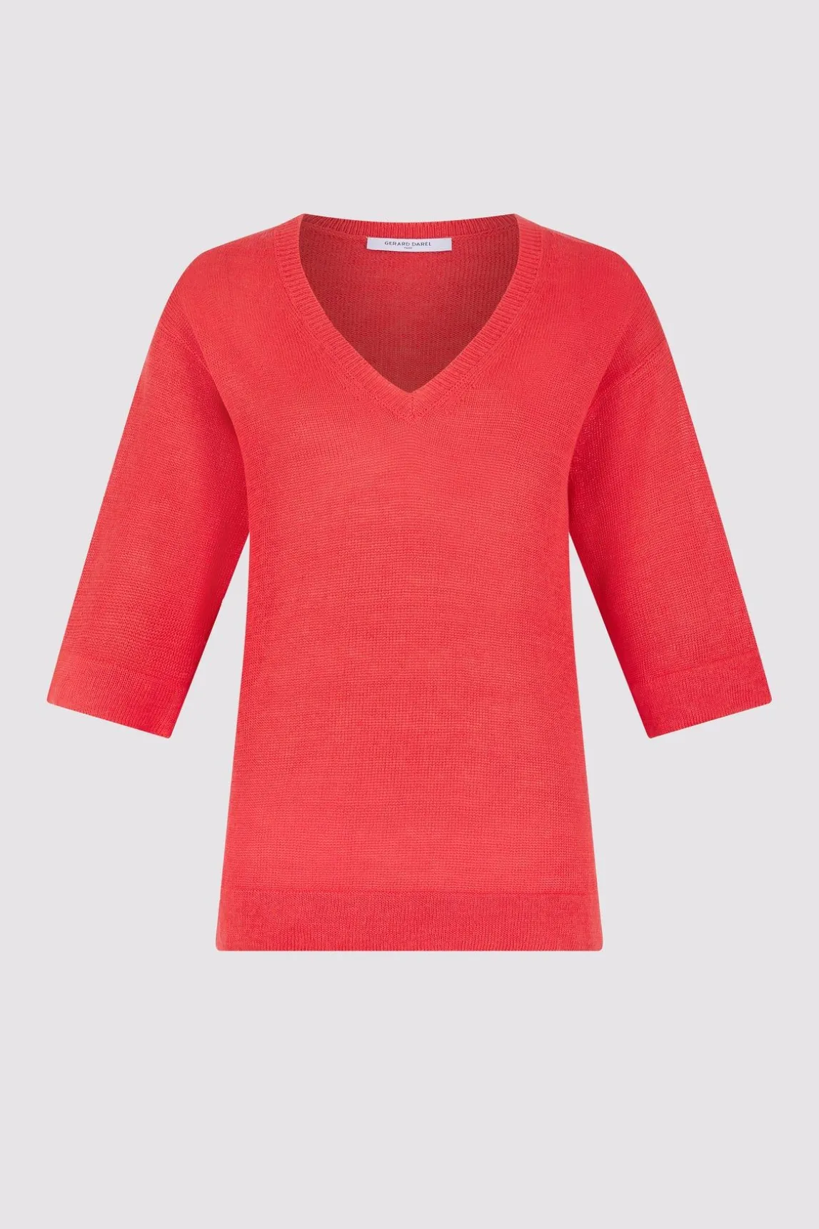 Pull Col V En Lin Ecrevisse - Lee