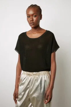 Pull Manches Courtes Noir - Letsie