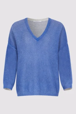 Pull V En Cachemire Electrique - Ludovica