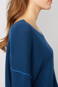 Pull V En Cachemire Encre - Lyme