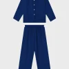 Pyjama En Soie - Marine