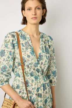 Robe Longue Cintree Ecru - Elysee