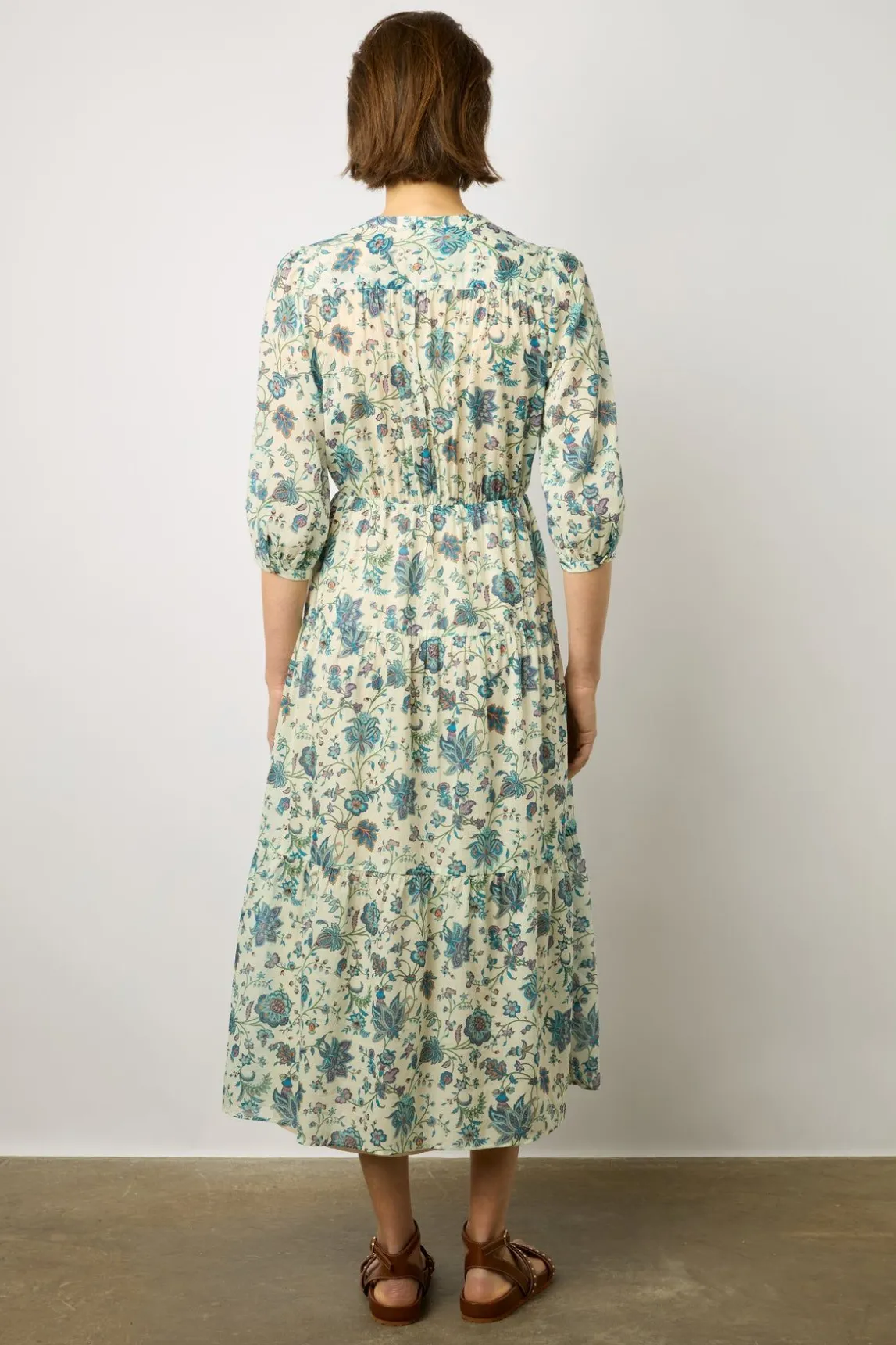 Robe Longue Cintree Ecru - Elysee