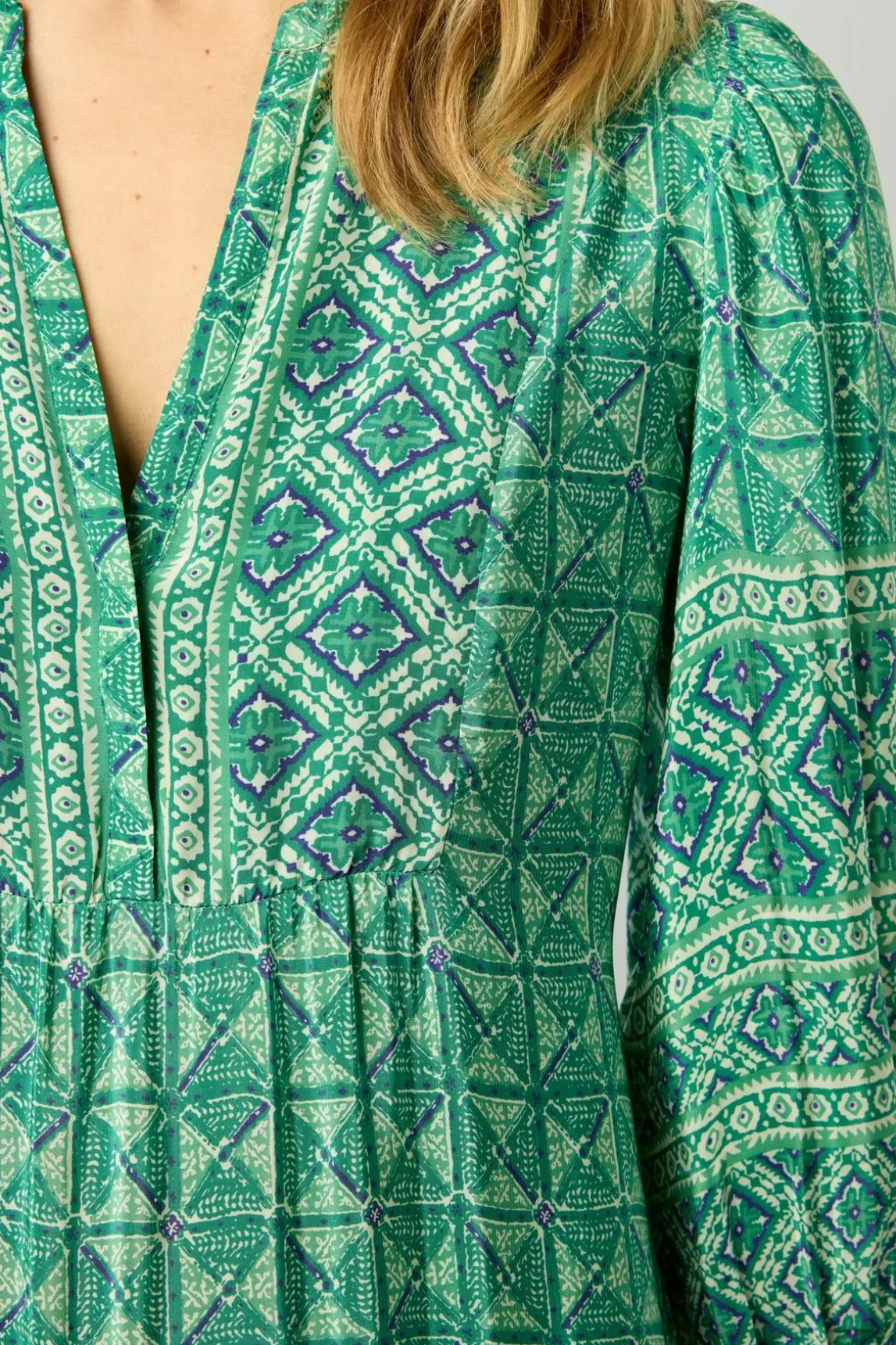 Robe Longue Et Droite Emeraude - Emi