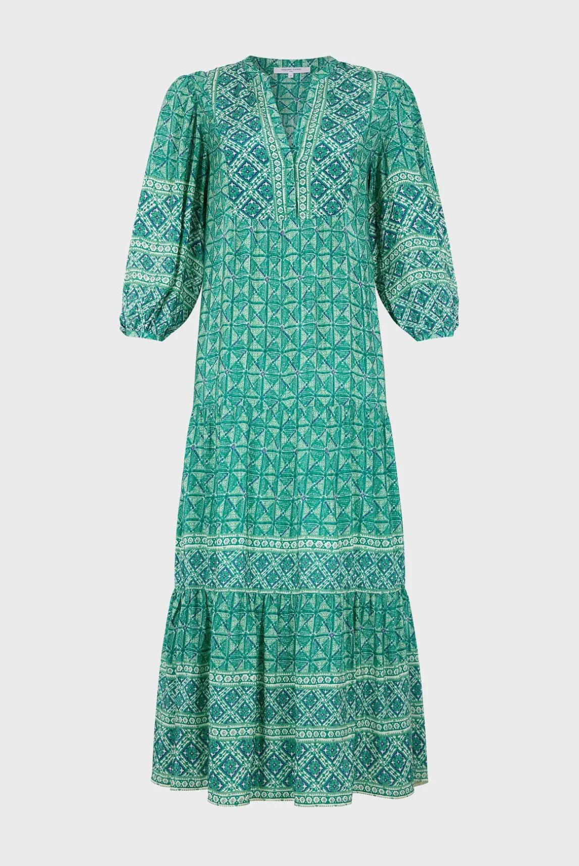 Robe Longue Et Droite Emeraude - Emi