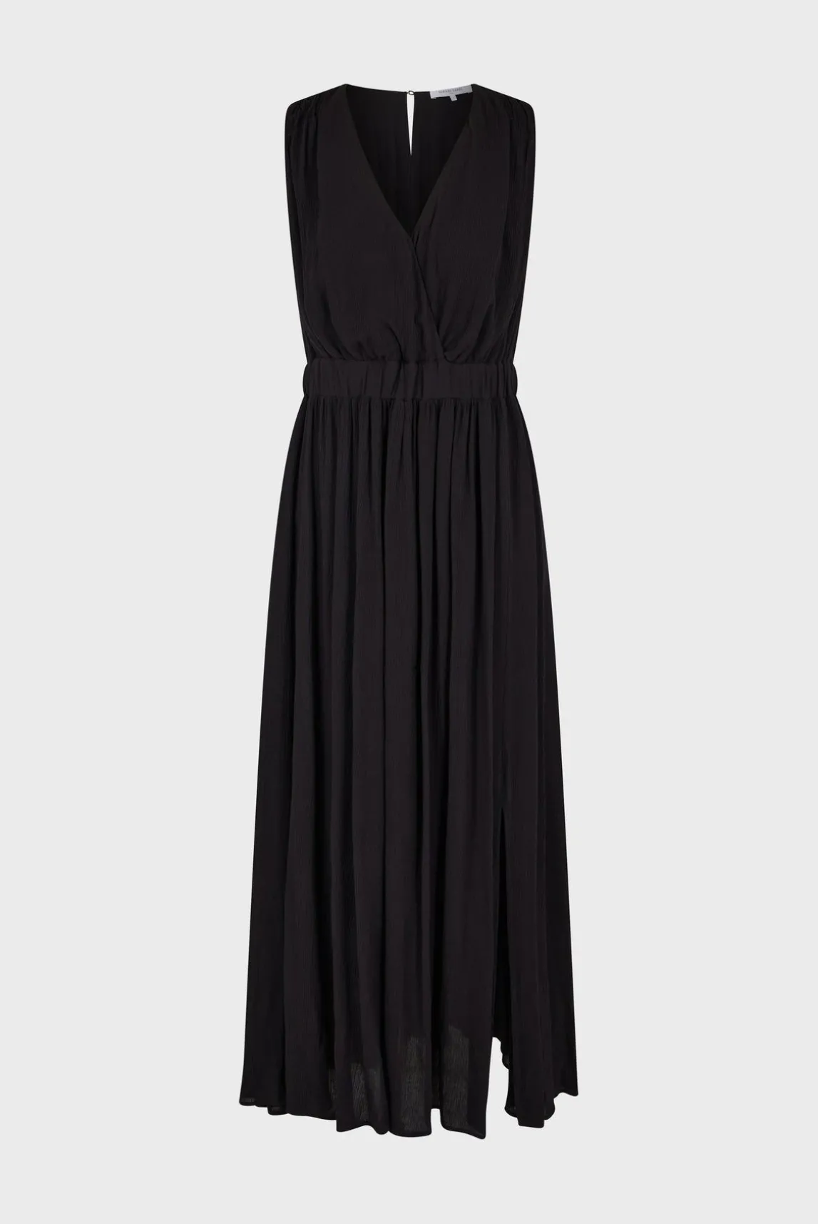 Robe Longue Sans Manche Noir - Elvina