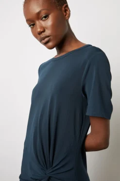 Robe Midi En Jersey Marine - Emmeline