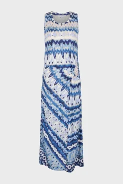 Robe Midi Imprime Mexicain Ecru - Elissa