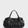 Sac A Main En Cuir Avec Poches Zippees - St Germain