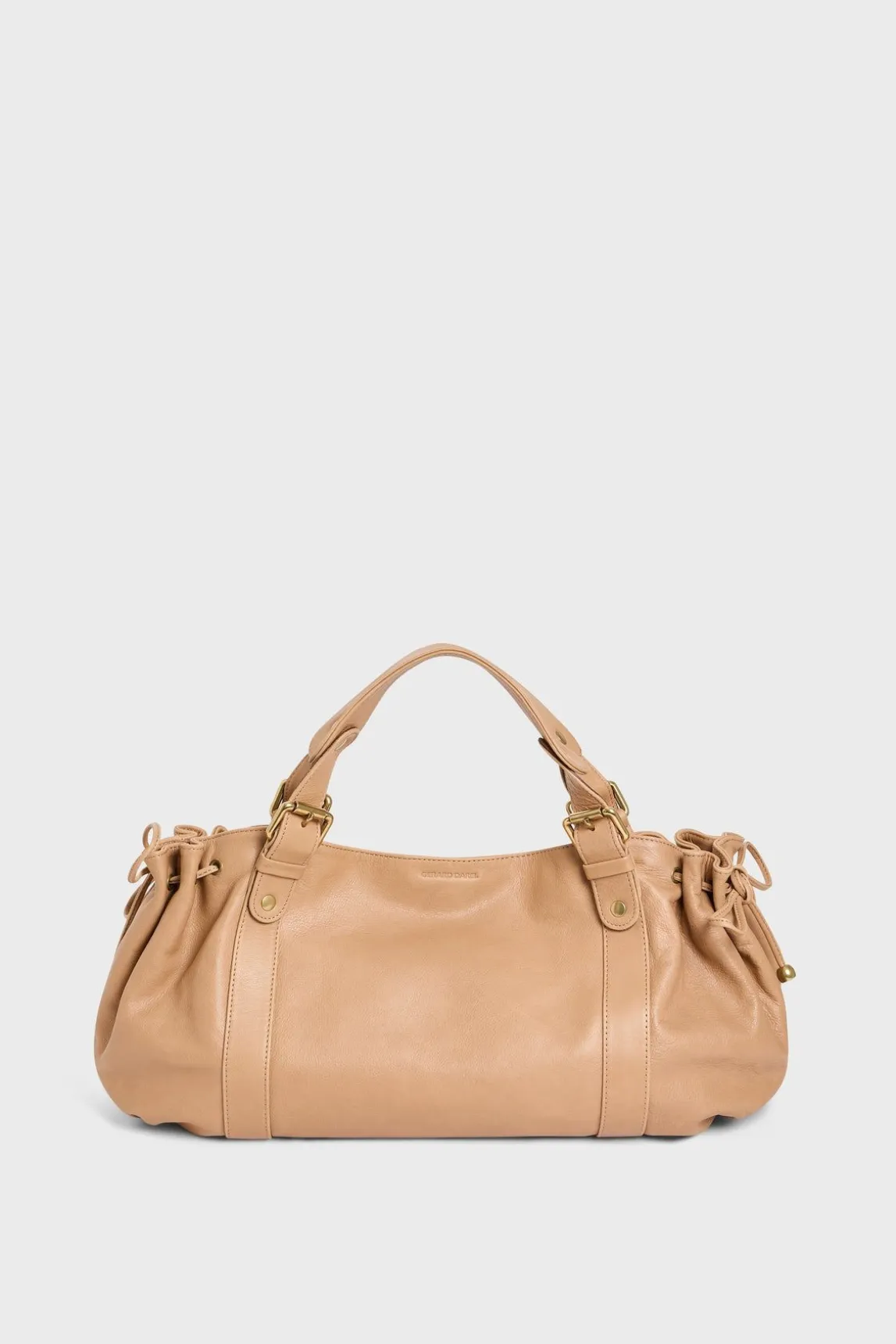 Sac A Main En Cuir Caramel - 24H
