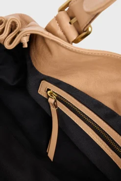 Sac A Main En Cuir Caramel - 24H
