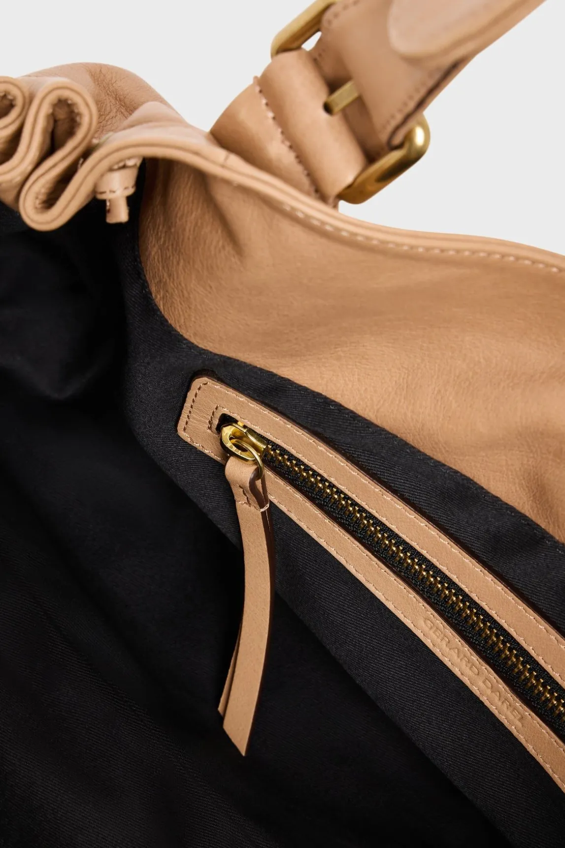 Sac A Main En Cuir Caramel - 24H