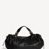 Sac A Main En Cuir De Veau Noir - 36H