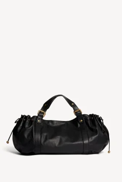 Sac A Main En Cuir De Veau Noir - 36H