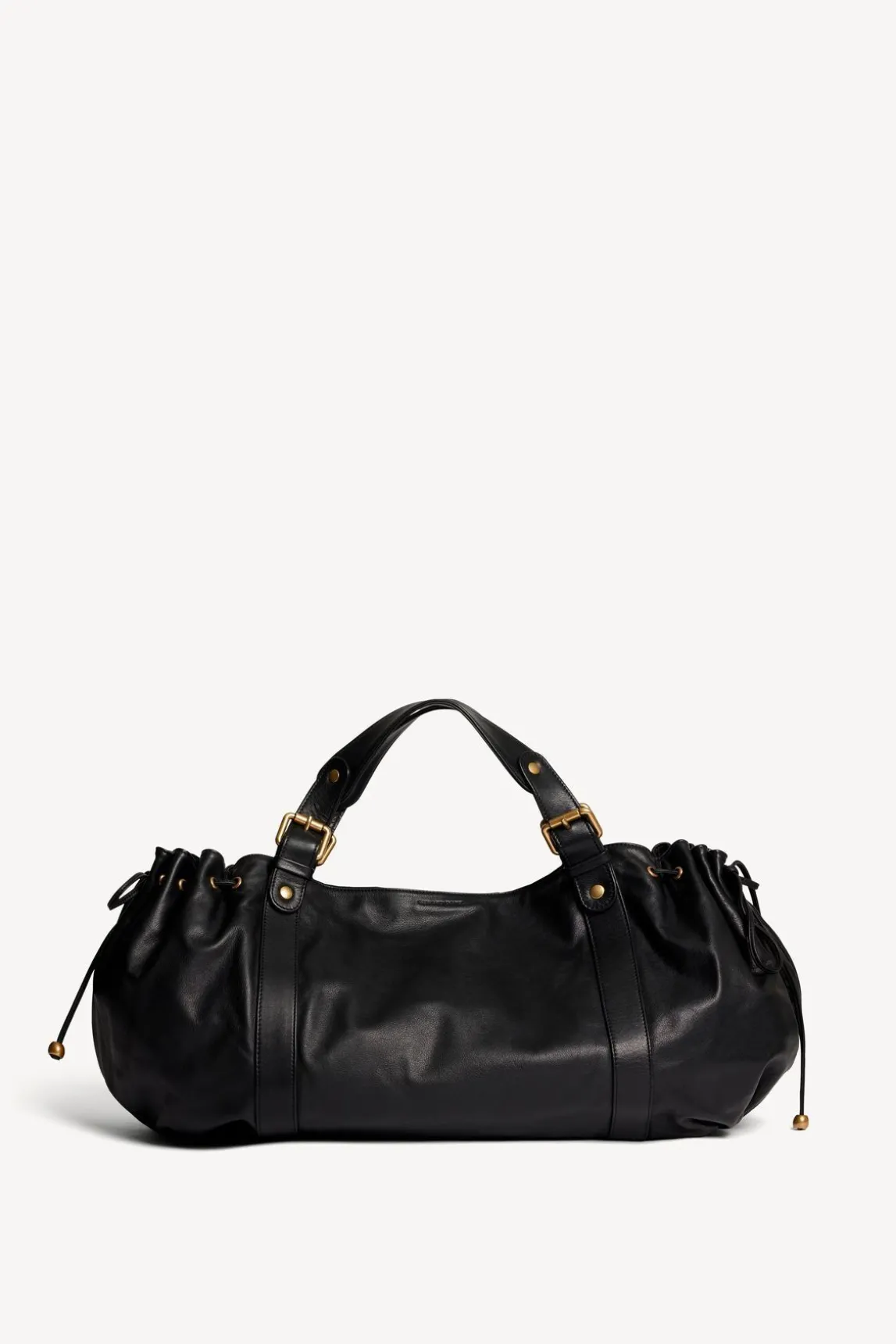 Sac A Main En Cuir De Veau Noir - 36H