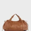 Sac A Main En Cuir De Veau Cognac - 36H