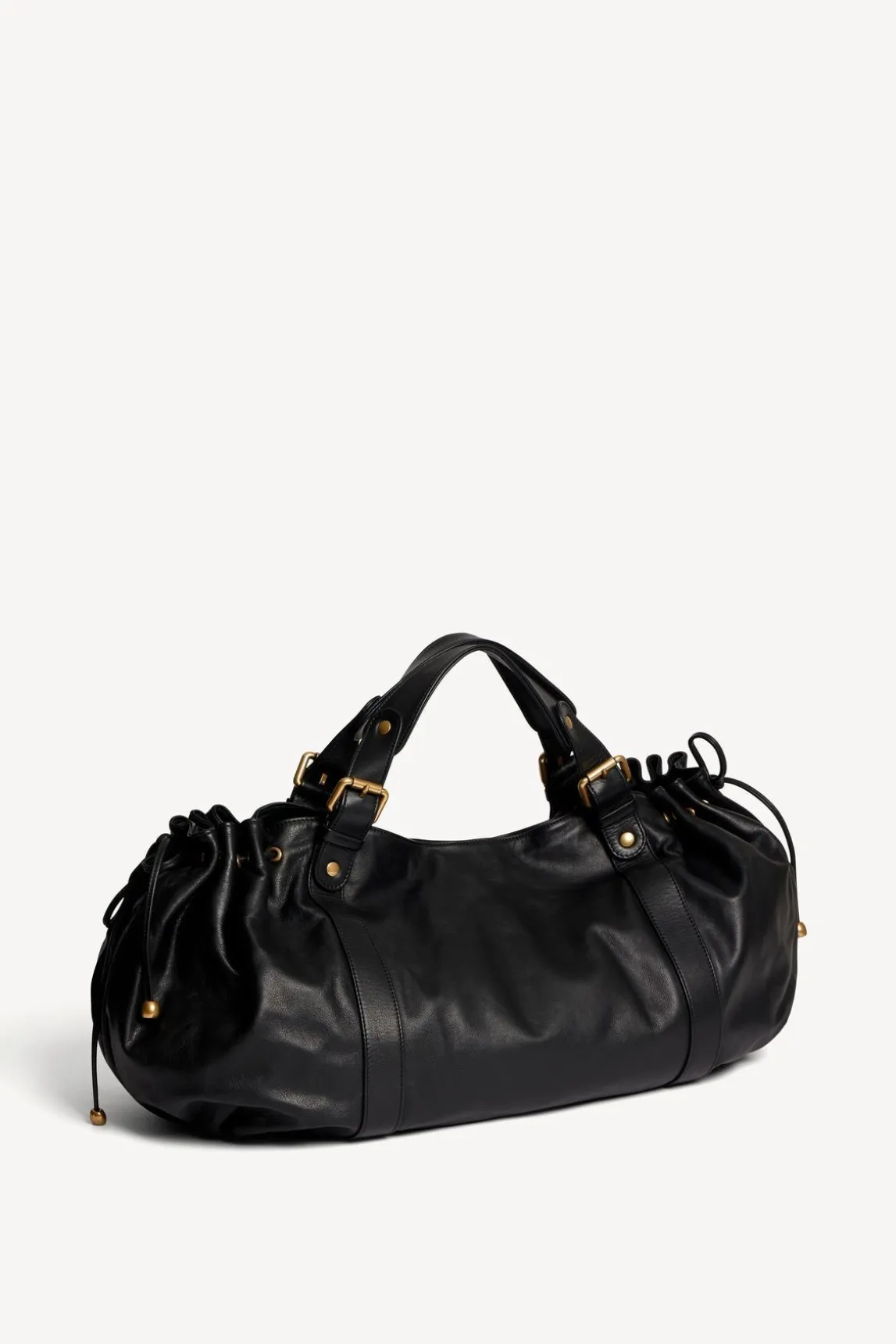 Sac A Main En Cuir De Veau Noir - 36H
