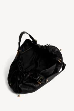 Sac A Main En Cuir De Veau Noir - 36H