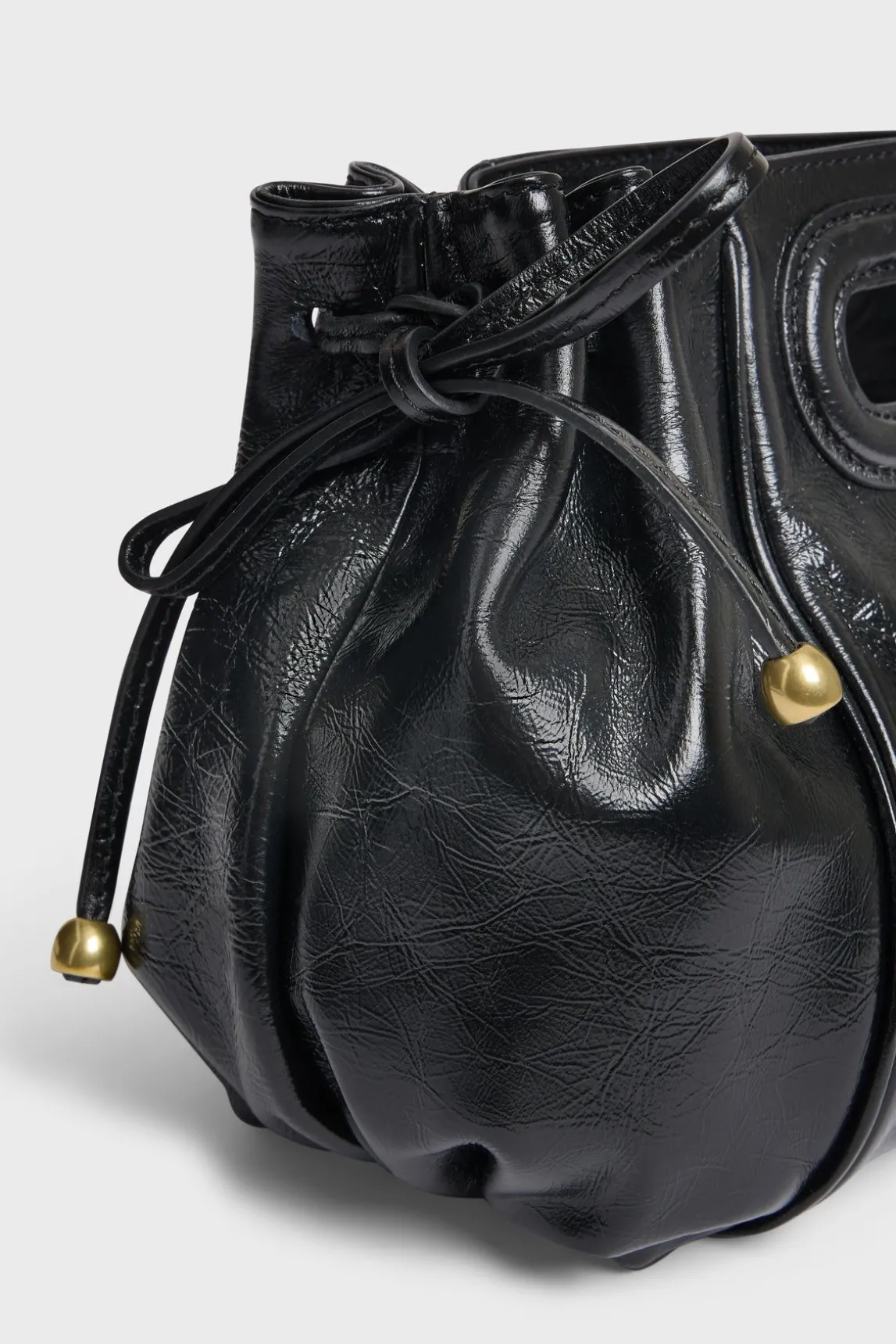 Sac A Main En Cuir Effet Froisse - Mini Dany