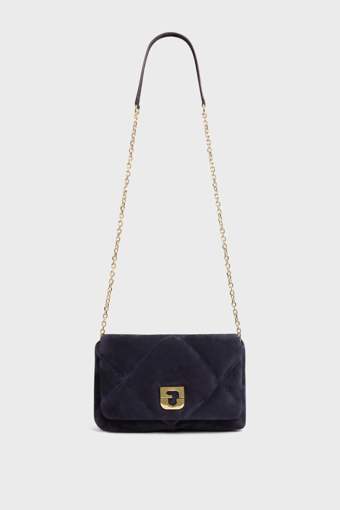 Sac Bandouliere Cuir Matelasse Bleu - Fanny