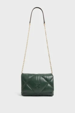 Sac Bandouliere Cuir Matelasse Vert - Fanny