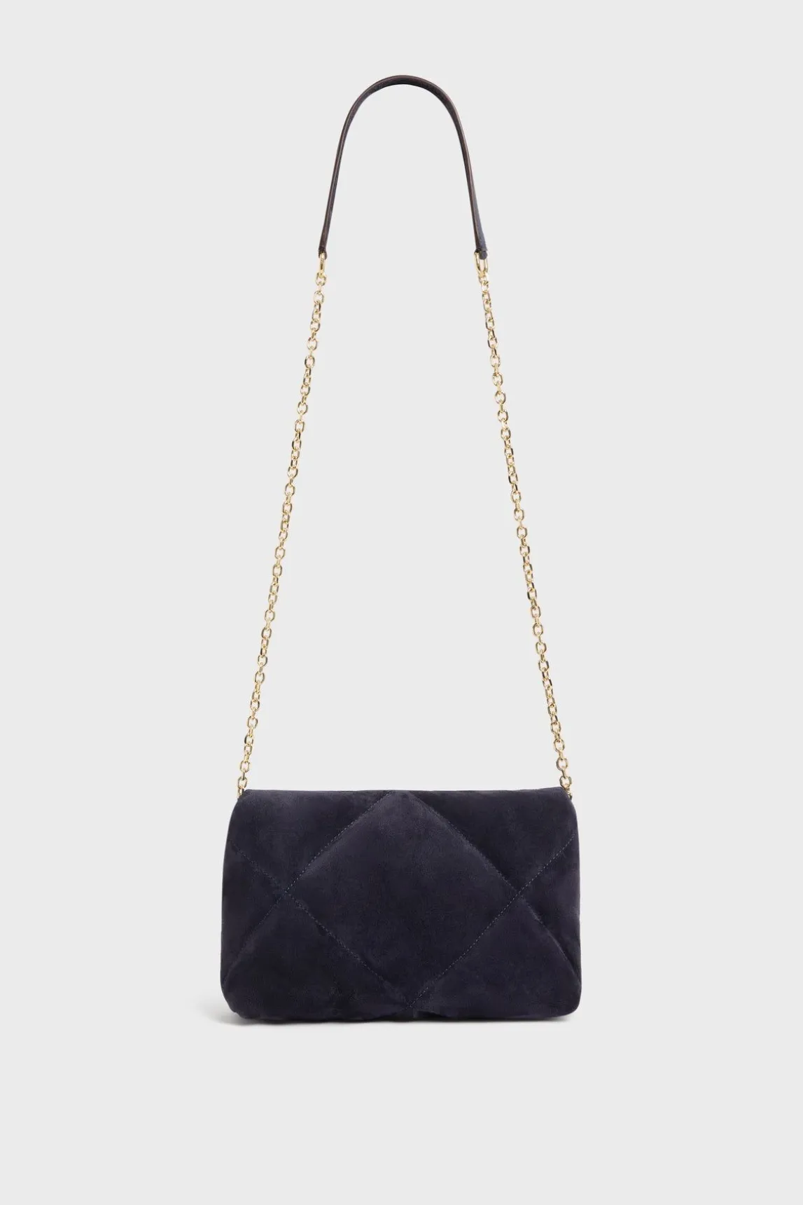 Sac Bandouliere Cuir Matelasse Bleu - Fanny