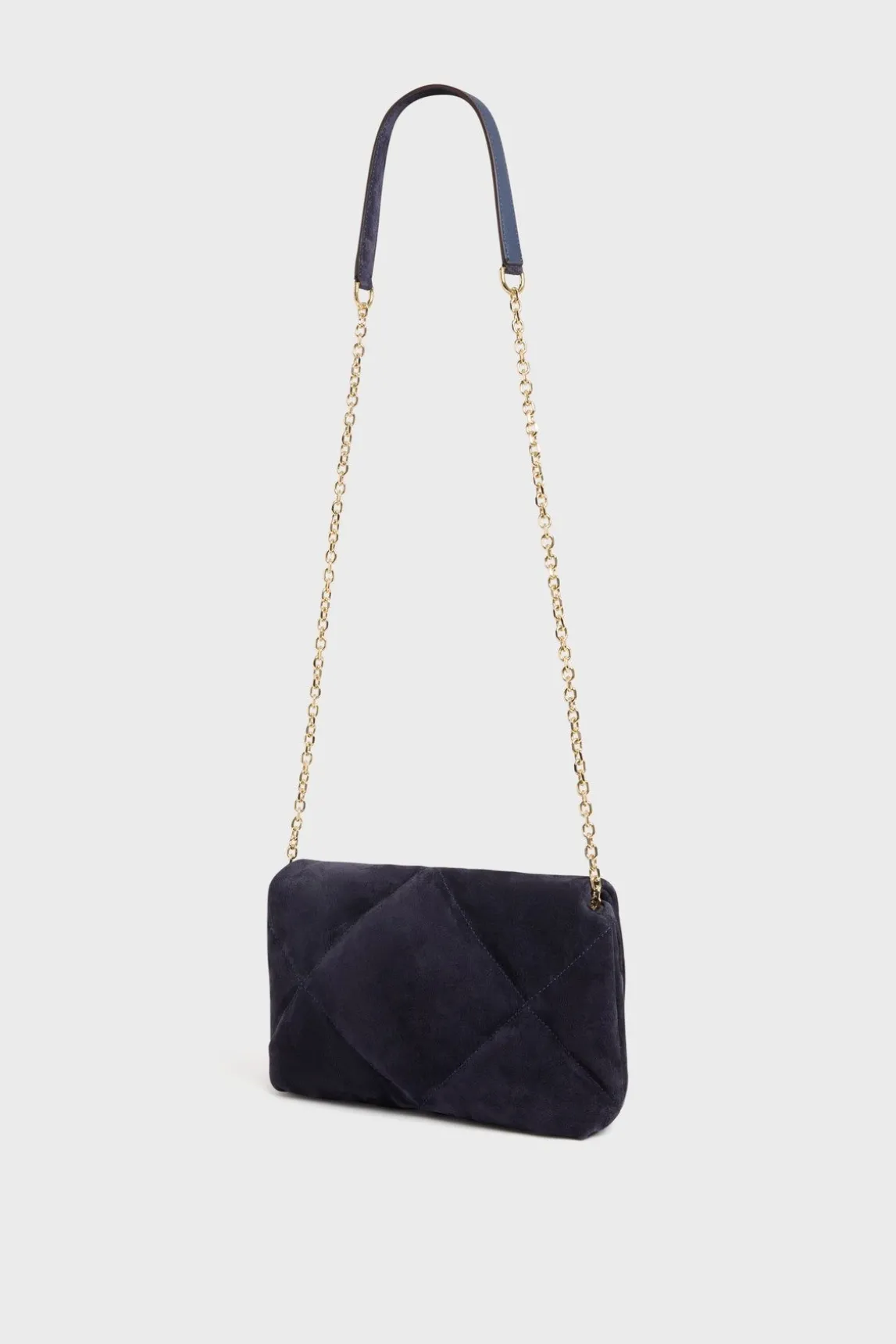 Sac Bandouliere Cuir Matelasse Bleu - Fanny