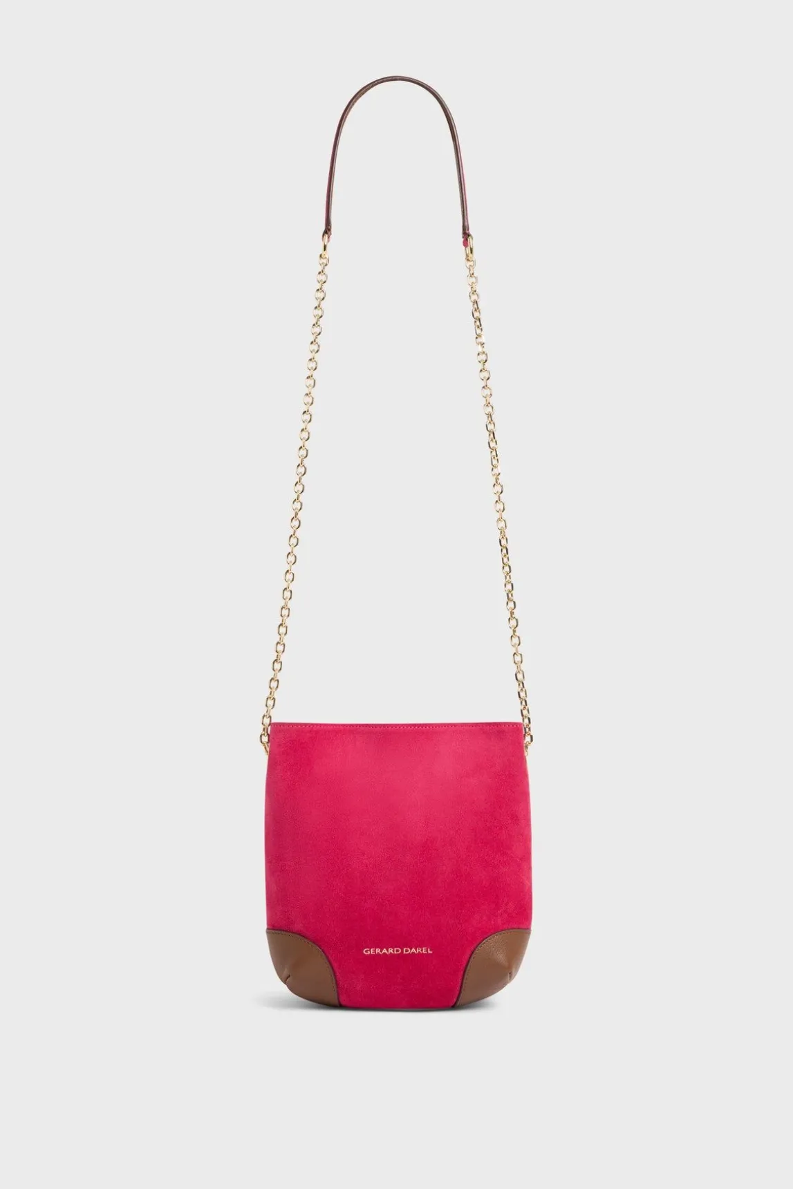 Sac Bandouliere En Cuir Rose - Mini Charlotte