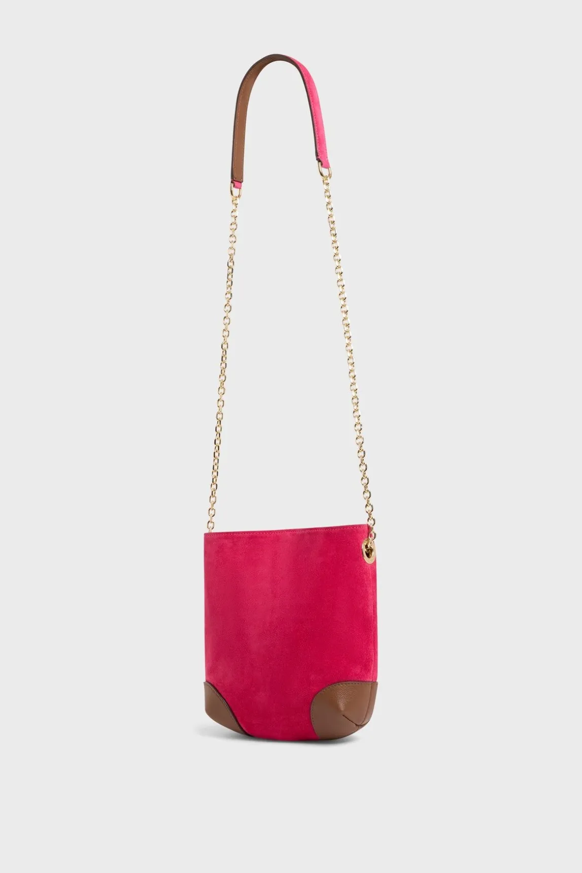 Sac Bandouliere En Cuir Rose - Mini Charlotte