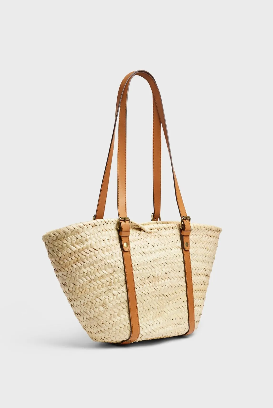 Sac En Palme Et Cuir Naturel - Colette