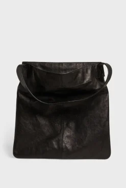Sac Hobo Cuir De Mouton Femme Noir Lady