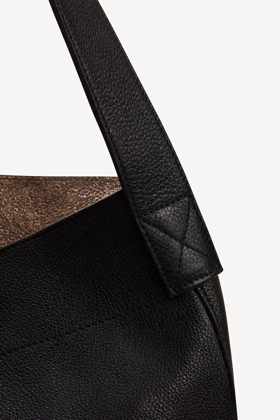 Sac Hobo En Cuir Graine Noir - Lady