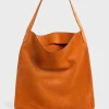 Sac Hobo En Cuir Velours Marsala - Lady