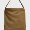 Sac Hobo En Cuir Velours Ble - Lady