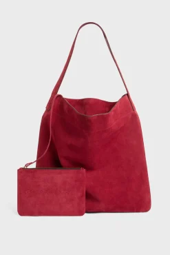Sac Hobo En Cuir Velours Grenade - Lady