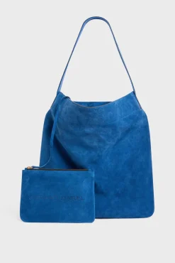 Sac Hobo En Cuir Velours Denim - Lady