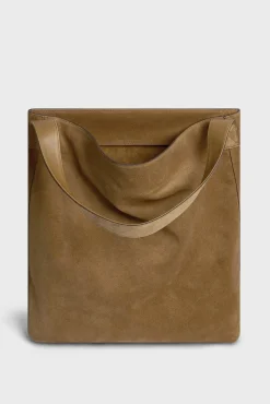 Sac Hobo En Cuir Velours Ble - Lady