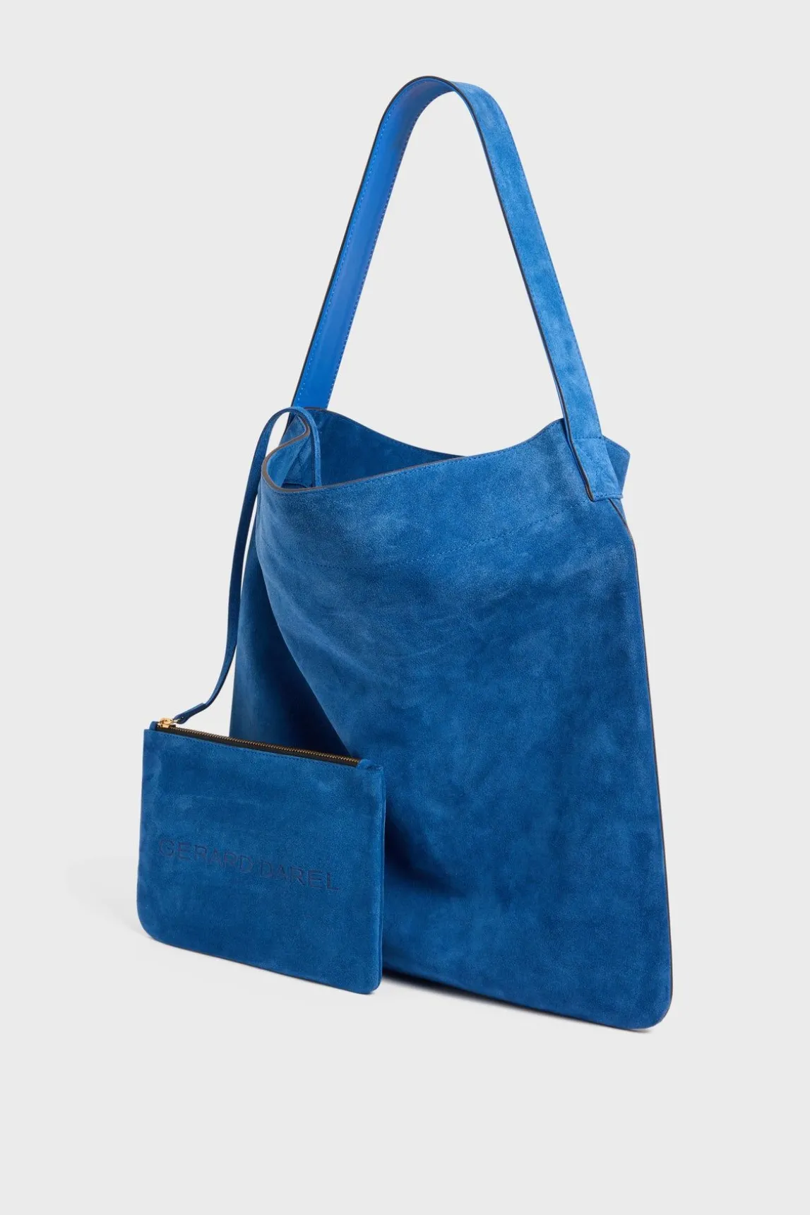 Sac Hobo En Cuir Velours Denim - Lady