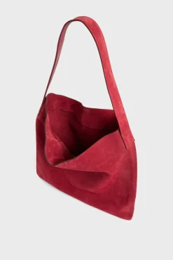 Sac Hobo En Cuir Velours Grenade - Lady